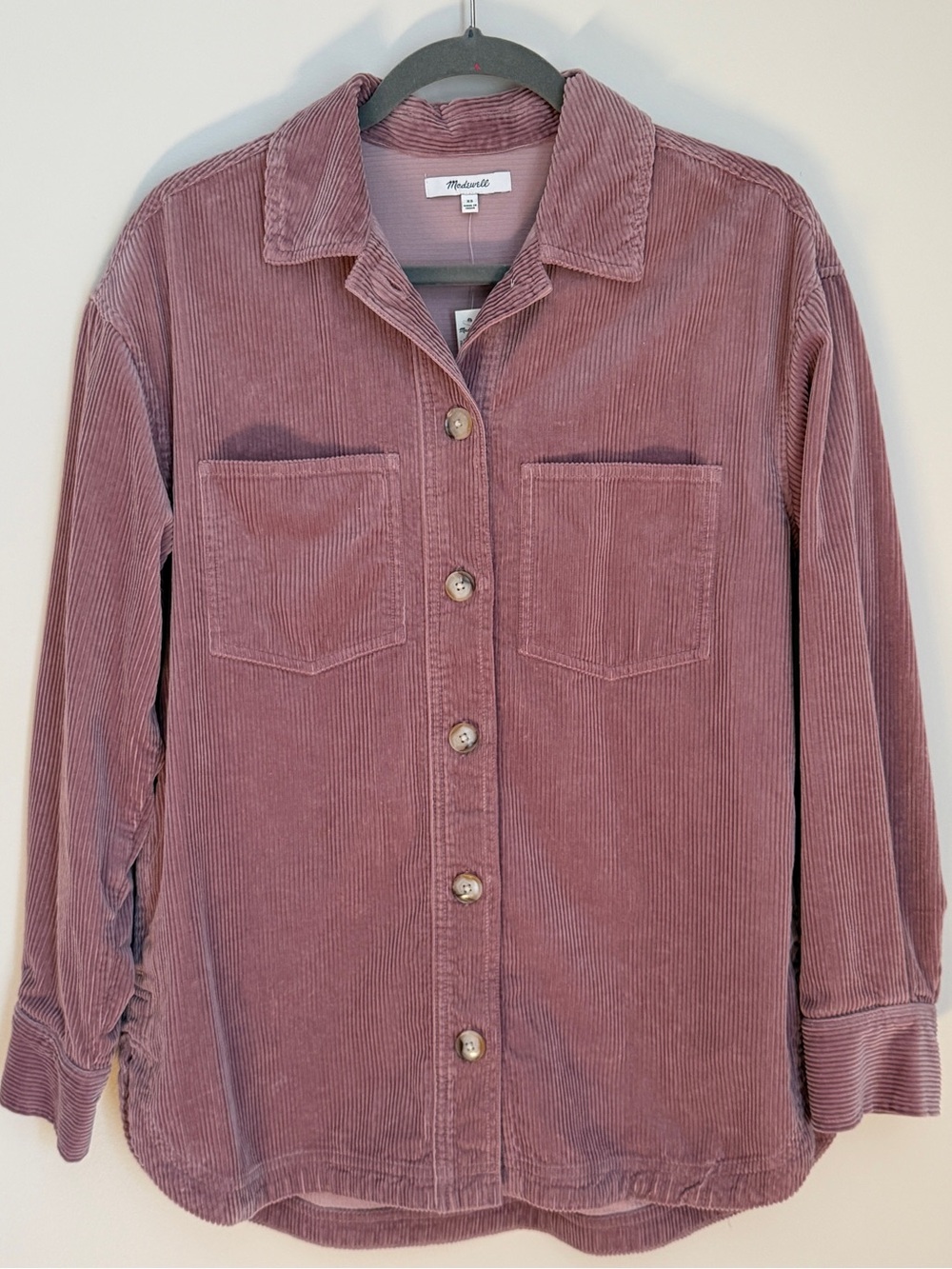 Madewell Corduroy Oversized Jacket, Button down shirt